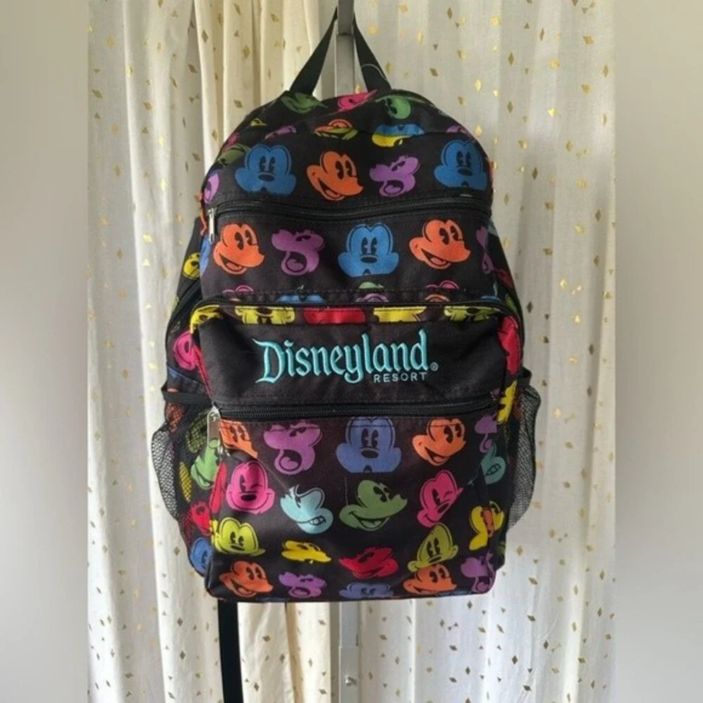 Disneyland Resort Park Exclusive Rainbow Face Mickey Mouse Backpack Vacation